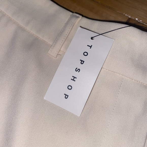 2-item deal! Cream Top Shop tailored blazer and skirt set with pockets - Picture 4 of 9